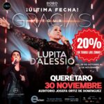 Lupita D´alessio en Querétaro. Sábado 30 de Noviembre de 2024. Auditorio Josefa Ortiz de Domínguez