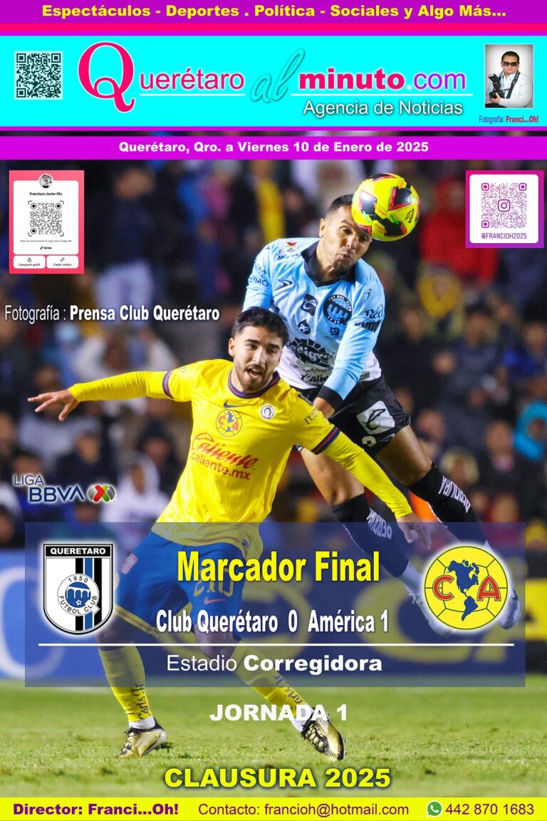 Marcador Final Club Querétaro 0 América 1