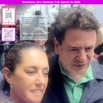 La Dra. Claudia Sheinbaum y Ricardo Astudillo Posan Para La Foto Ante Los Diferentes Medios de Comunicación en Su Visita a Amealco, Querétaro.