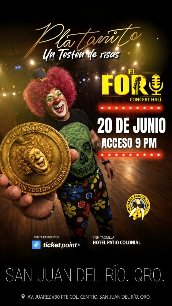 Platanito Show llega a San Juan del rio y no viene a guardarse nada.